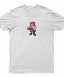 Herbie Husker Nebraska Cornhuskers Mascot Logo T-Shirt