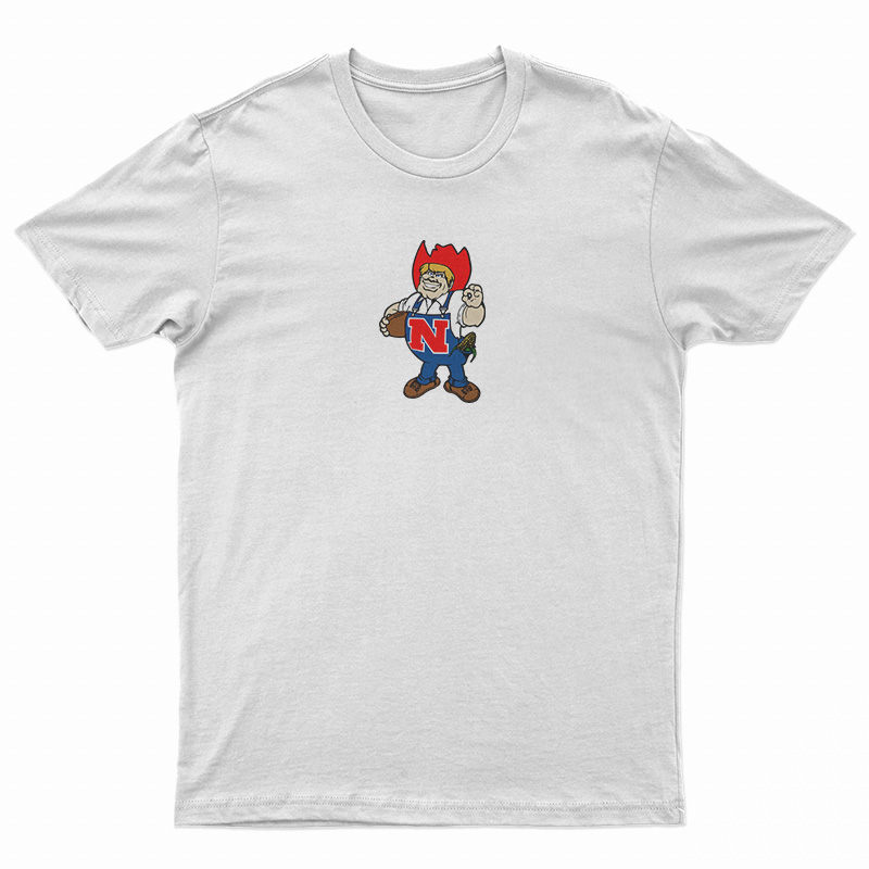 Herbie Husker Nebraska Cornhuskers Mascot Logo T-Shirt