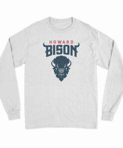 Howard Bison Logo Youth Long Sleeve T-Shirt