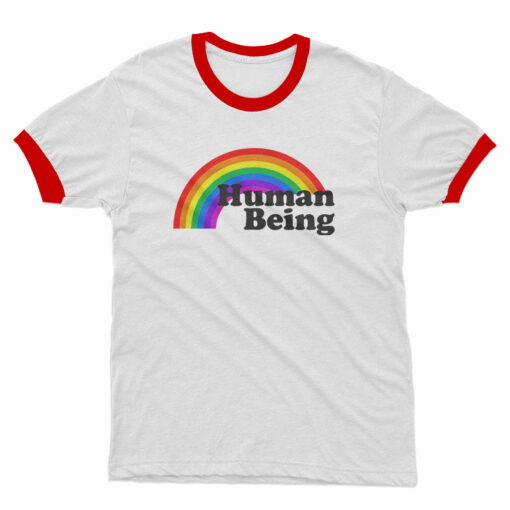 Human Being Rainbow Ringer T-Shirt