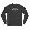 Lehman Brothers Risk Management Department 2008 Long Sleeve T-Shirt