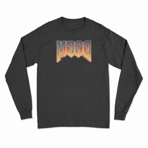 Mood Doom Logo Parody Long Sleeve T-Shirt