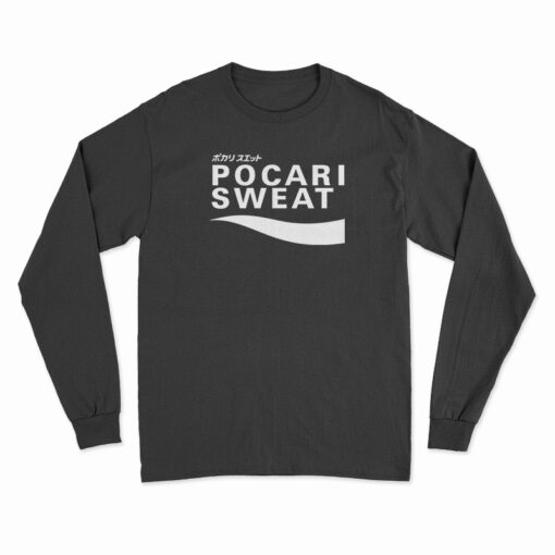 Pocari Sweat Japanese Logo Long Sleeve T-Shirt
