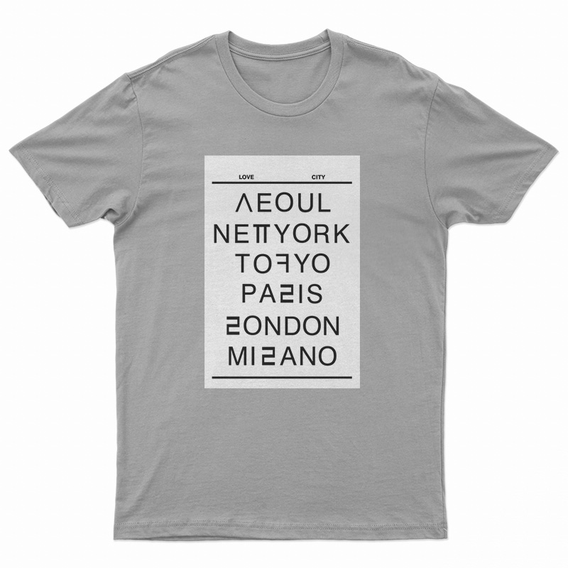 Seoul New York Tokyo Paris London Milano T-Shirt