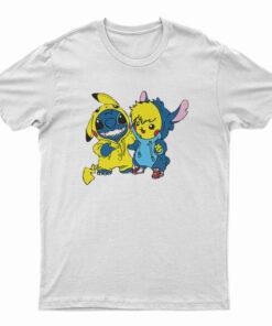 Stitch And Pikachu T-Shirt