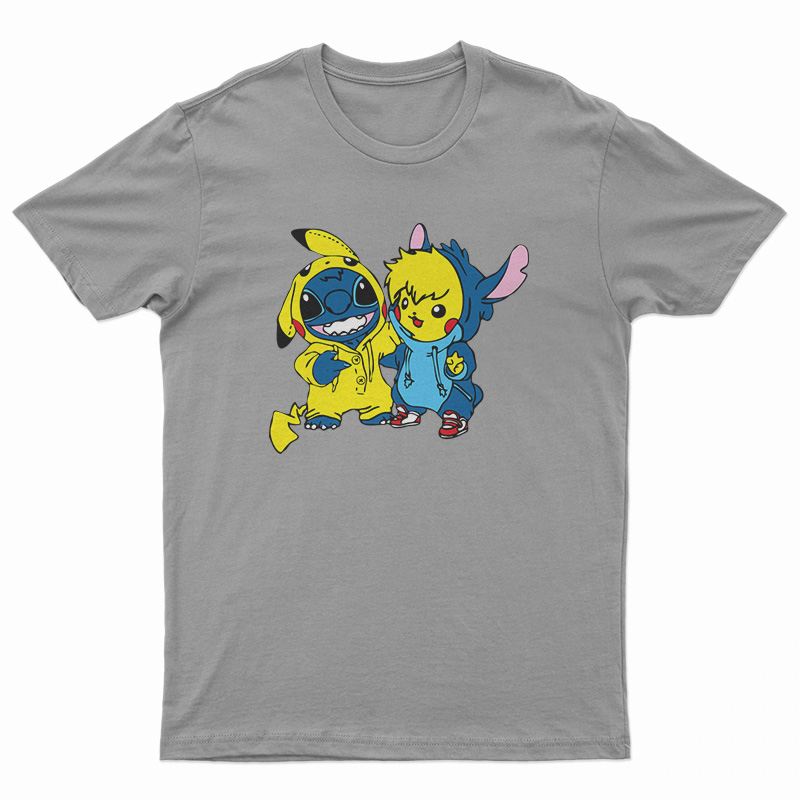 Stitch And Pikachu T-Shirt