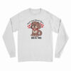 Vintage 80s Don't Just Stand There Hug Me Puppy Dog Long Sleeve T-Shirt