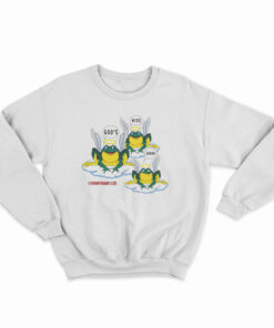 Vintage God’s Wiser Frog 1 Corinthians 1:25 Sweatshirt