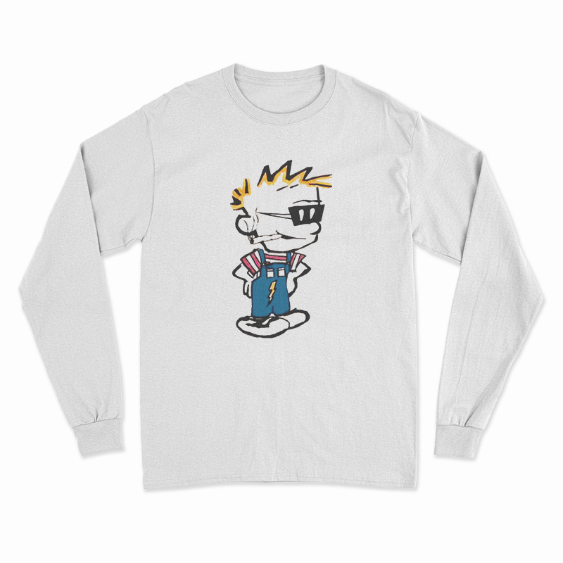 Calvin And Hobbes Spaceman Spiff Long Sleeve T-Shirt For UNISEX