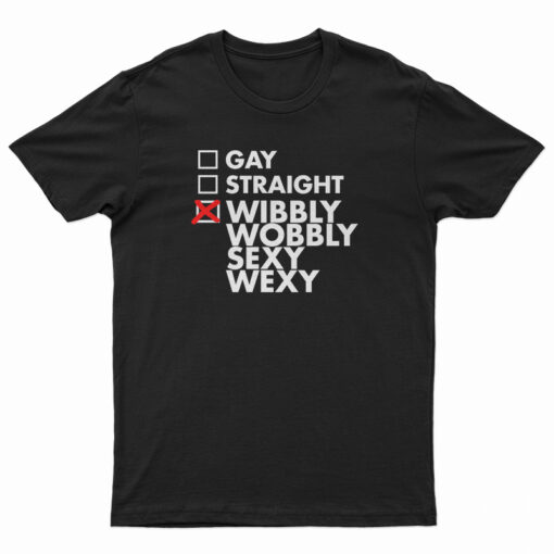 Gay Straight Wibbly Wobbly Sexy Wexy T-Shirt