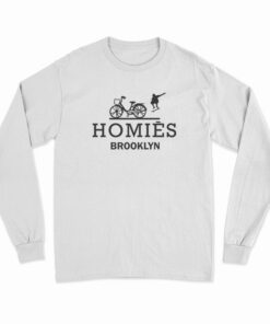 Homies Brooklyn Logo Parody Long Sleeve T-Shirt