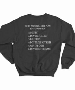 Innes Wilson's 6 Step Plan To Winning 40K Sweatshirt