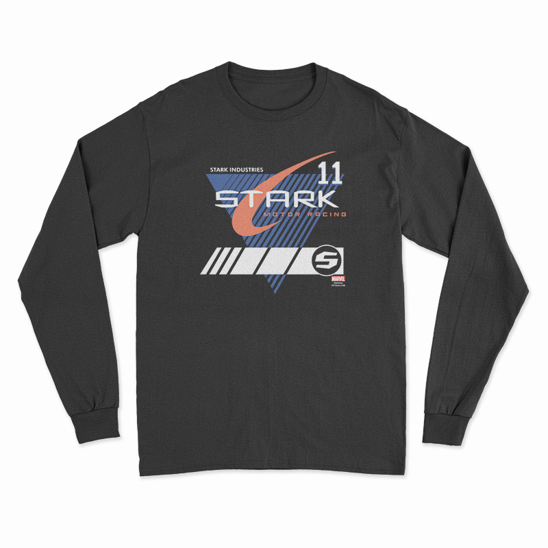 Stark Industries Motor Racing Marvel Iron Man Long Sleeve T-Shirt