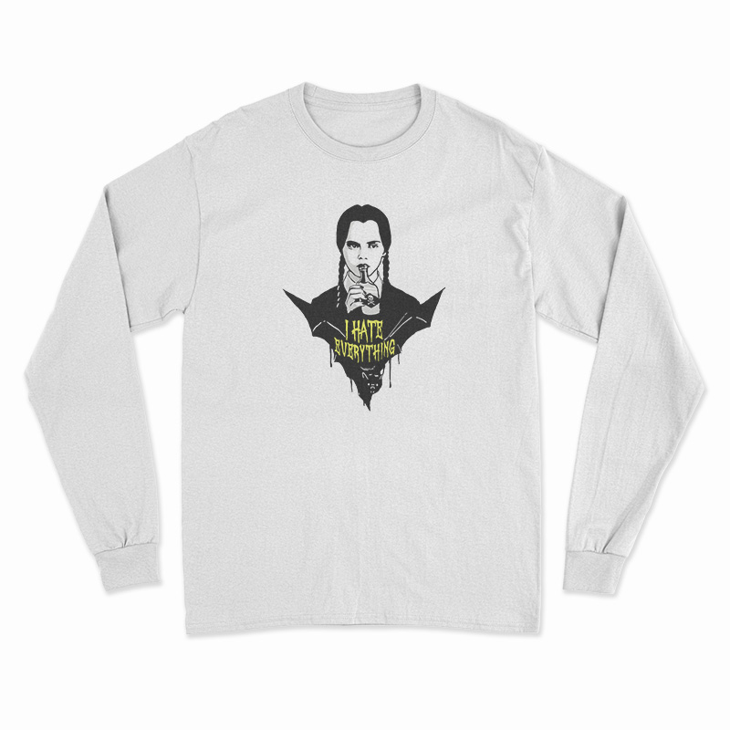 The Addams Family I Hate Everything Long Sleeve T-Shirt