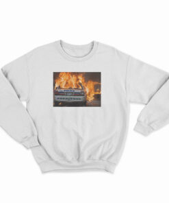Toronto Police Car In Fire Sweatshirt
