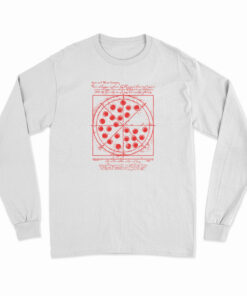Vitruvian Pizza Long Sleeve T-Shirt