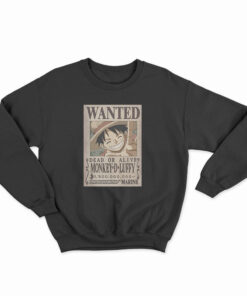 Wanted Monkey D Luffy Dead Or Alive 1.500.000 Sweatshirt