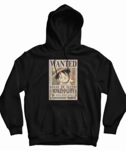 Wanted Monkey D Luffy Dead Or Alive 1.500.000 Hoodie