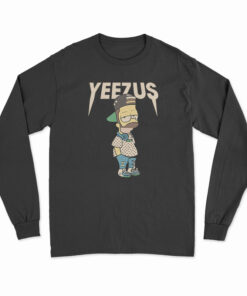 Yeezus Bart Simpson Long Sleeve T-Shirt