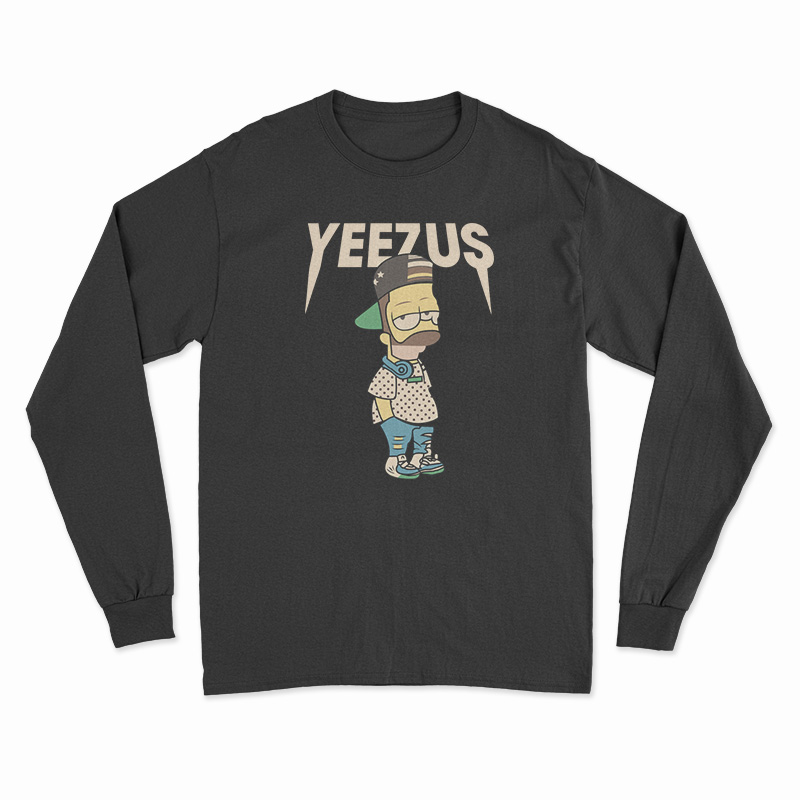 Yeezus Bart Simpson Long Sleeve T-Shirt