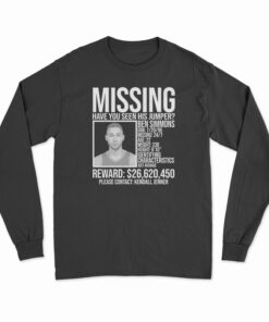 Ben Simmons Missing Jump Shot Long Sleeve T-Shirt