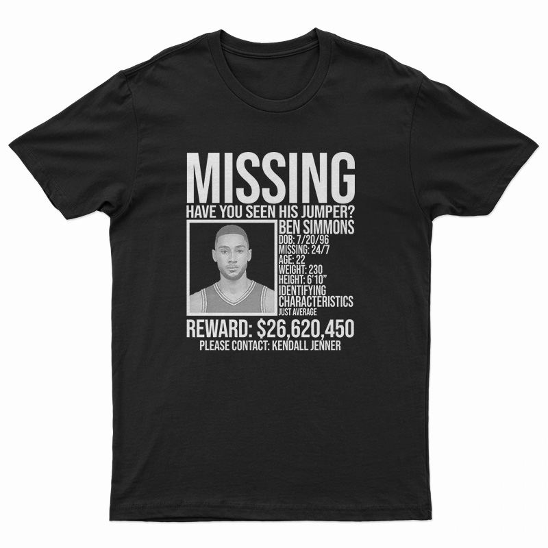 Ben Simmons Missing Jump Shot T-Shirt