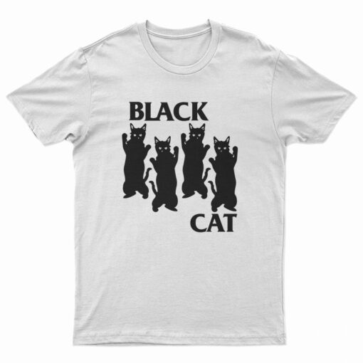 Black Cat Flag Parody Black Flag T-Shirt
