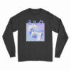 Blue Japanese Kawaii Strawberry Milkshake Funny Long Sleeve T-Shirt