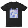 Blue Japanese Kawaii Strawberry Milkshake Funny T-Shirt