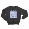 Blue Japanese Kawaii Strawberry Milkshake Funny Sweatshirt