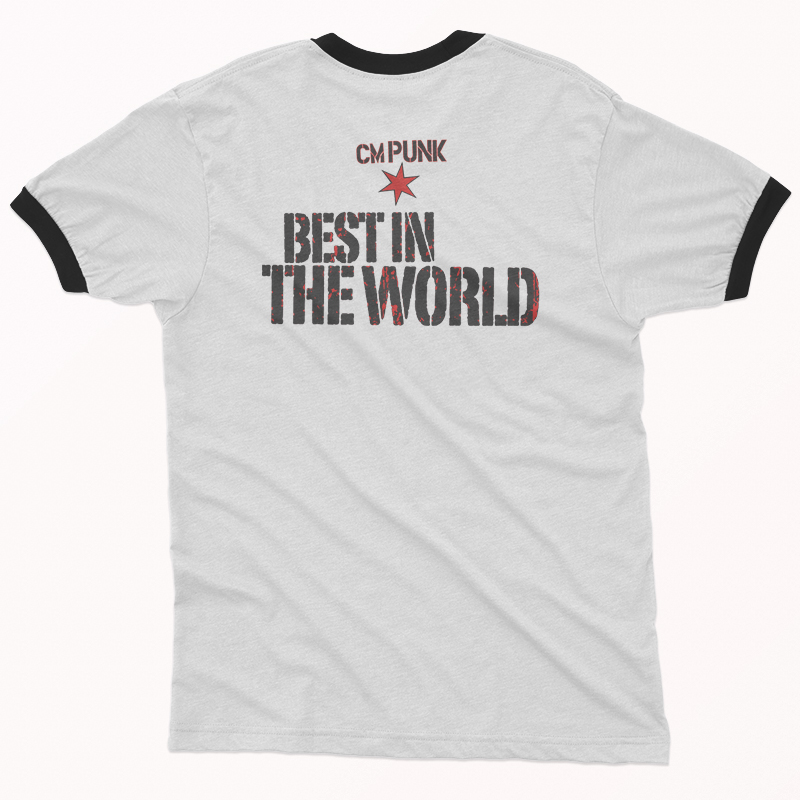 CM PUNK Best In The World Ringer T-Shirt
