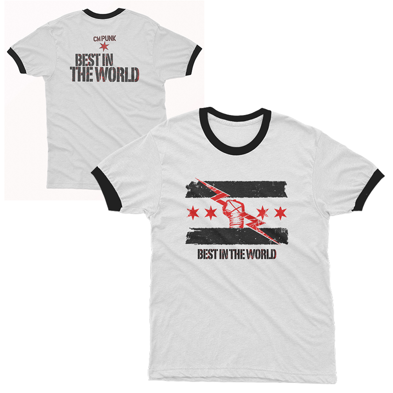 CM PUNK Best In The World Ringer T-Shirt