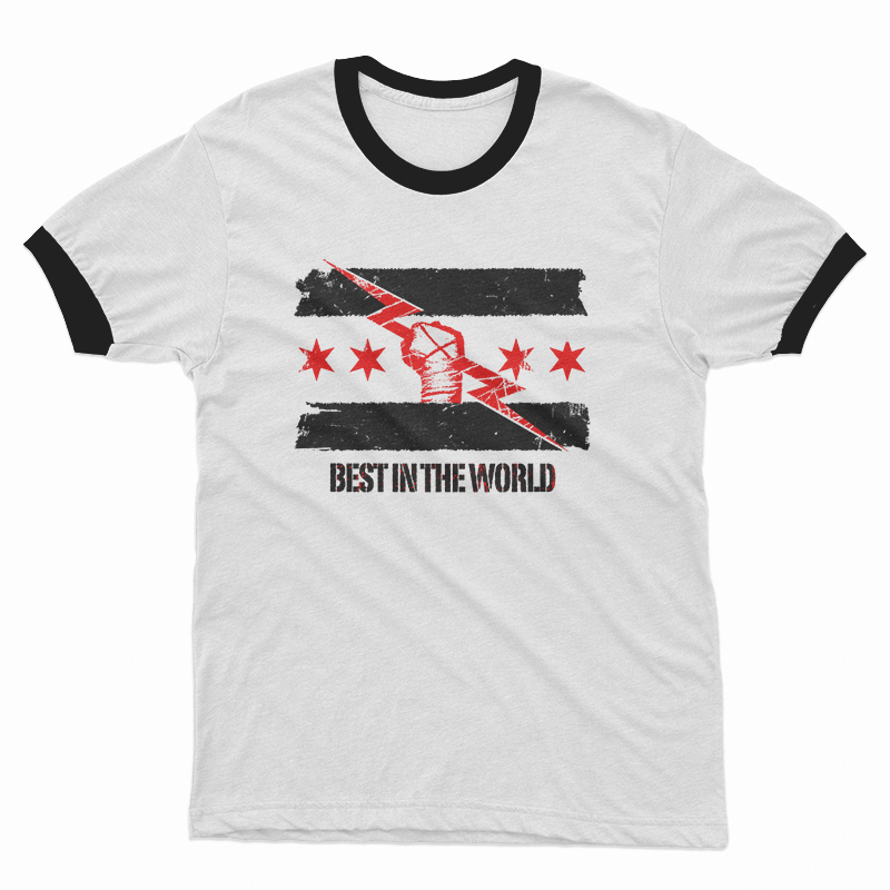 CM PUNK Best In The World Ringer T-Shirt