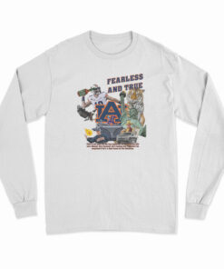 Fearless And True Auburn Baseball Long Sleeve T-Shirt