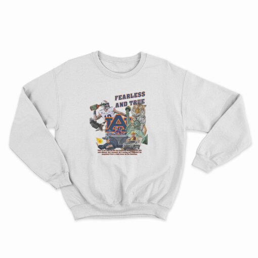 Fearless And True Auburn Baseball Sweatshirt
