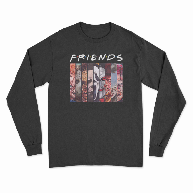 Friends Horror Characters Long Sleeve T-Shirt