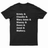 Kristy Claudia Mary Anne Stacey Dawn Jessi Mallory T-Shirt