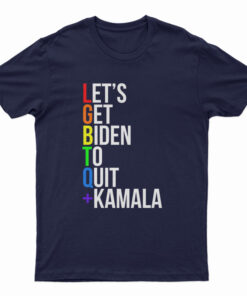 LGBTQ Let's Get Biden To Quit Kamala T-Shirt