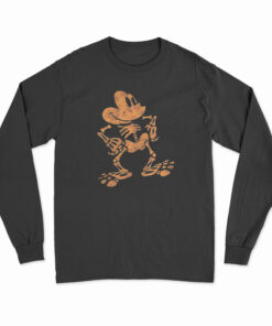 Mickey Mouse Skull Bone Long Sleeve T-Shirt