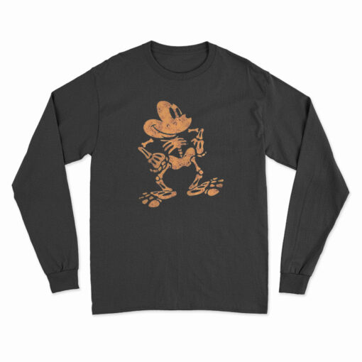 Mickey Mouse Skull Bone Long Sleeve T-Shirt