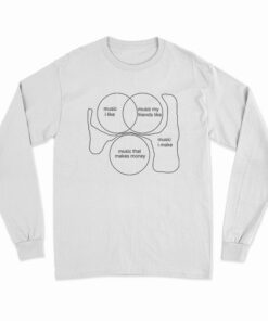 Music I Like Music My Friends Like Music That Makes Money Long Sleeve T-Shirt