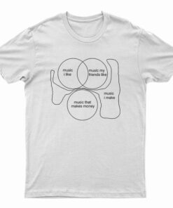 Music I Like Music My Friends Like Music That Makes Money T-Shirt