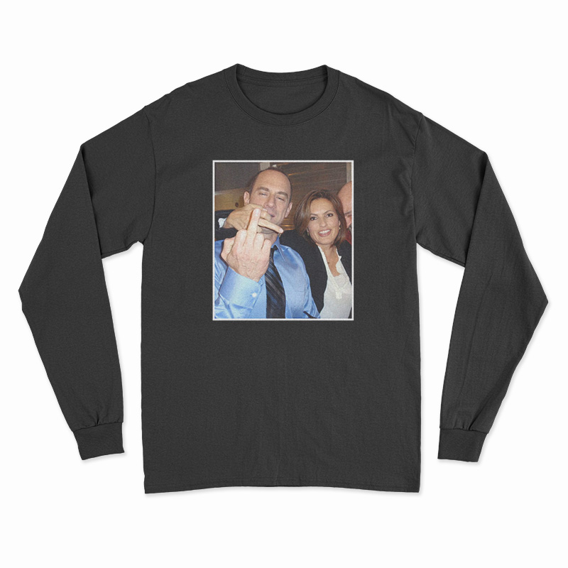 Olivia Benson And Elliot Stabler Middle Finger Long Sleeve T-Shirt