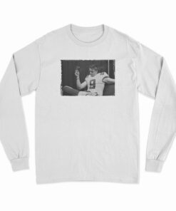 The Joe Burrow Cigar Smoking Long Sleeve T-Shirt