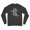 Vaccinated Covid Measles Varicella Meningococcos Polio Long Sleeve T-Shirt