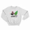 Black Cat Gift Pushing Christmas Tree Over Cat What Sweatshirt