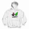 Black Cat Gift Pushing Christmas Tree Over Cat What Hoodie