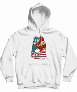 Captain America And Iron Man Kissing Meme Hoodie