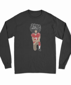 Colin Kaepernick Kneeling Long Sleeve T-Shirt
