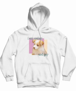 Dog I am Useless And Gay Hoodie